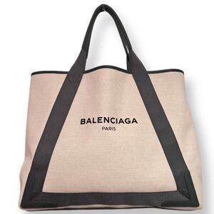 Balenciaga Navy Medium Cabas Tote